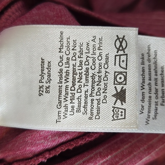 Eddie Bauer Heathered Maroon Racerback Tank Size Medium - Picture 7 of 7